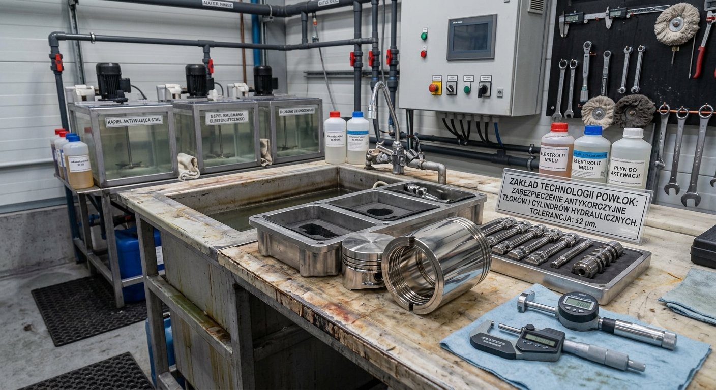 Niklowanie elementów hydrauliki
